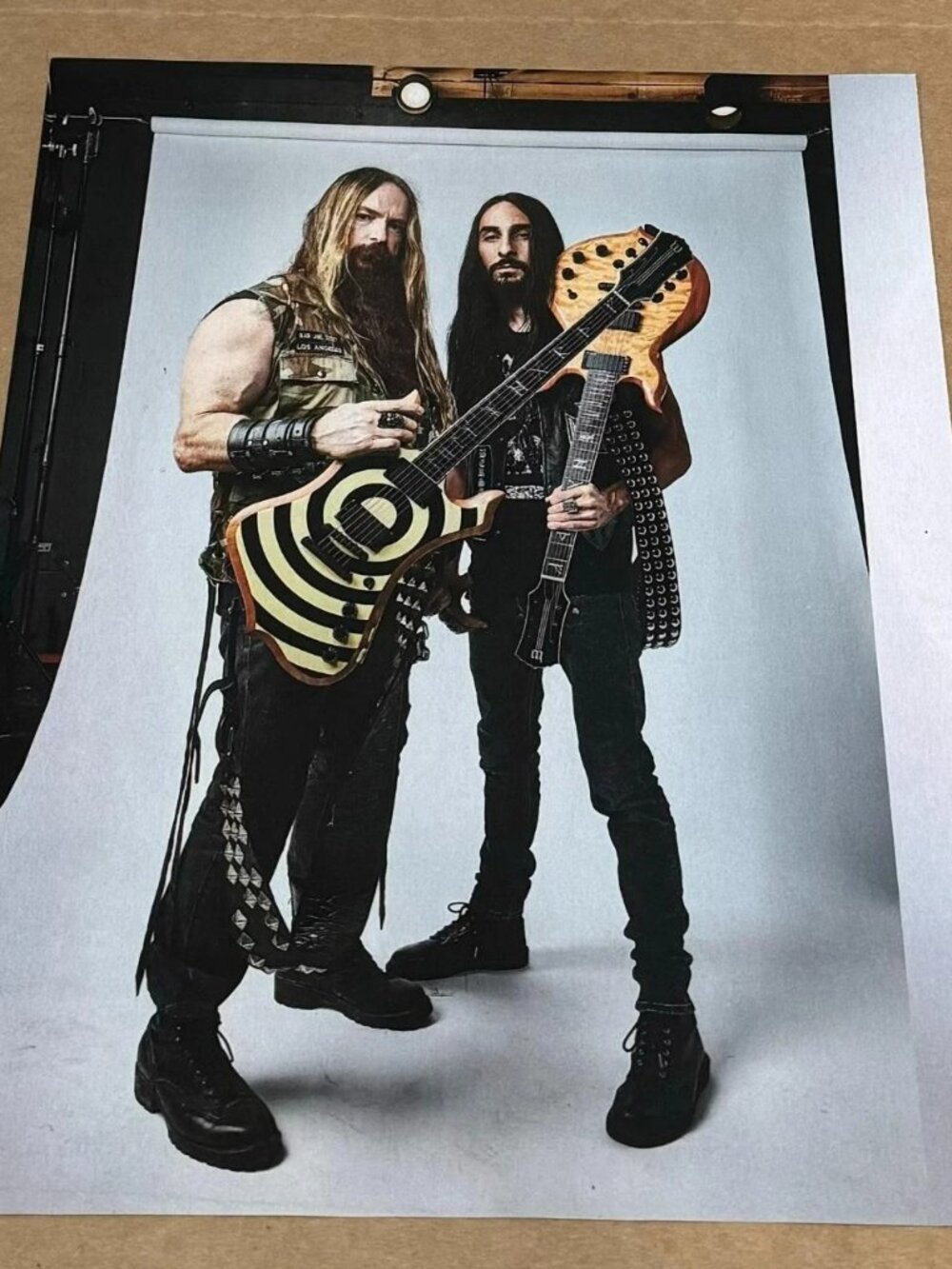 ZAKK WYLDE & DARIO LORINA of BLACK LABEL SOCIETY - 2022 - Music Print Ad Photo 2